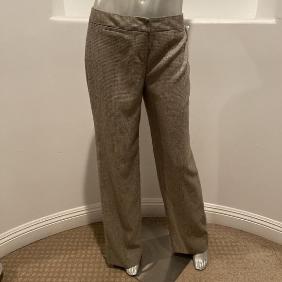 Classiques Entier Neutral Multi  Plaid Dress Pants Size 2 BNWOT - Picture 10 of 11